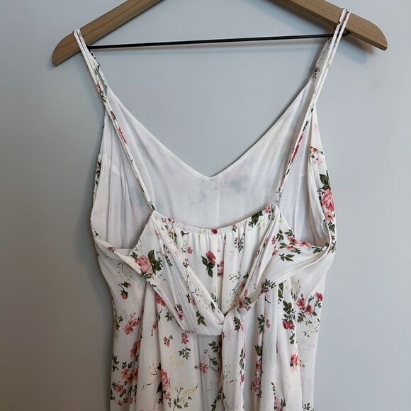 Reformation Dietrich Dress White Rose Floral Size 10 - Picture 9 of 16